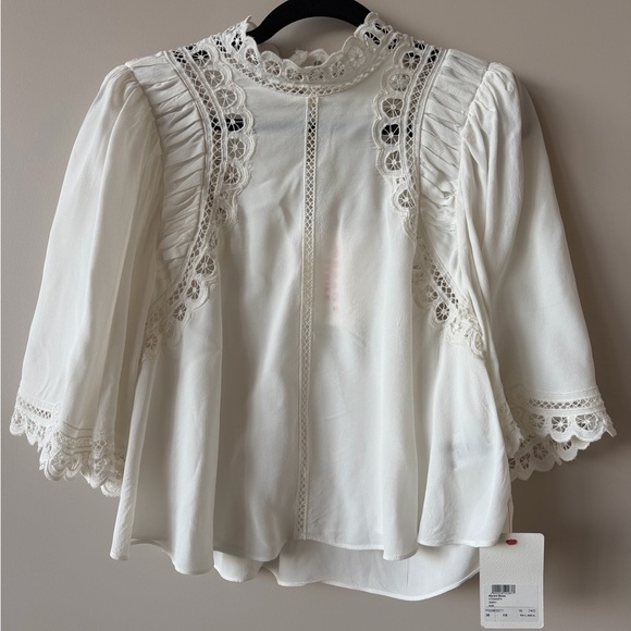 Isabel Marant White Lace Blouse NWT size 38 - Picture 6 of 6